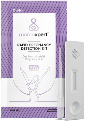36% OFF on mamaxpert Rapid Pregnancy Detection Kit by Cipla, Pack of 3 Pregnancy Test Kit(3 Tests) 36% OFF on mamaxpert Rapid Pregnancy Detection Kit by Cipla, Pack of 3 Pregnancy Test Kit(3 Tests)