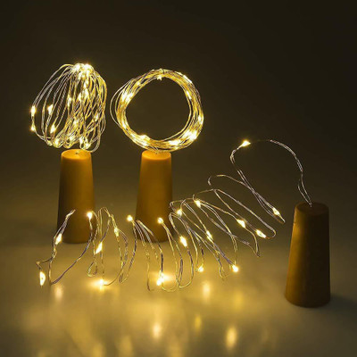Sirgan 120 LEDs 1.52 m Yellow Steady String Rice Lights(Pack of 1)