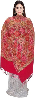 Royal-E-Kashmir Wool Printed Women, Men Shawl(Multicolor)