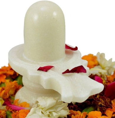 Shiv Decorative Showpiece  -  8 cm(Marble, White)