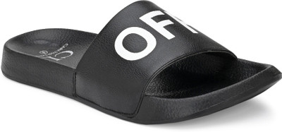 CARLTON LONDON Men Slides(Black , 6)