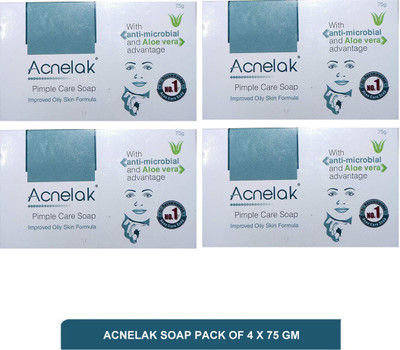 Acnelak soap - N0.1 Acne care soap(pack of 4)75g(4 x 75 g)