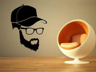 amazinghub 60 cm a...beardmanluk Self Adhesive Sticker(Pack of 1)