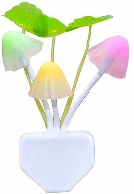 Ritzii Collections Stylish Mushroom Shape Automatic with Smart Sensor LED Color Changing Light Lamp Night Lamp(10 cm, White)