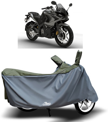 DROHAR Waterproof Two Wheeler Cover for Bajaj(Pulsar RS 200, Green)