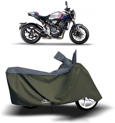 DROHAR Waterproof Two Wheeler Cover for Honda(CB1000R Plus, Grey)