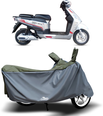 DROHAR Waterproof Two Wheeler Cover for Hero(Electric NYX e5, Green)