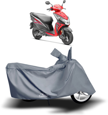 DROHAR Waterproof Two Wheeler Cover for Honda(Dio, Grey)