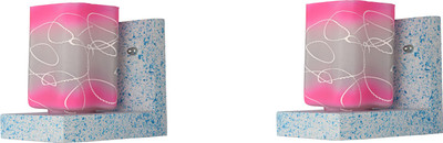 Somil Wallchiere Wall Lamp Without Bulb(Pack of 2)