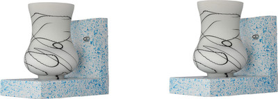 Somil Wallchiere Wall Lamp Without Bulb(Pack of 2)