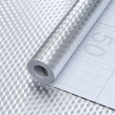 heeva creation Classics Silver Wallpaper(200 cm x 60 cm)