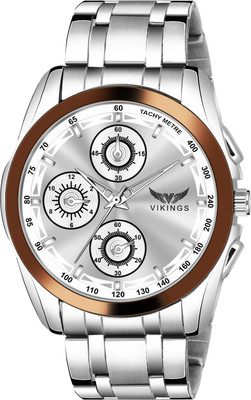 VIKINGS VK-GR-137-BRN-BRN-CHN CHRONOGRAPH STYLE Analog Watch  - For Boys