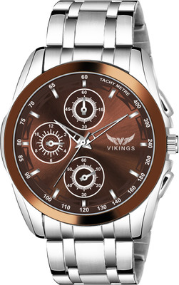 VIKINGS VK-GR-137-BRN-BRN-CHN CHRONOGRAPH STYLE Analog Watch  - For Boys