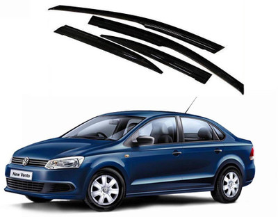 Kunj Autotech For Front, Rear Wind Deflector(Tinted Volkswagen Vento)