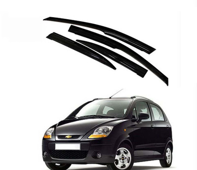 Kunj Autotech For Front, Rear Wind Deflector(Tinted Chevrolet Spark)