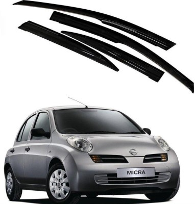 Kunj Autotech For Front, Rear Wind Deflector(Tinted Nissan Micra)