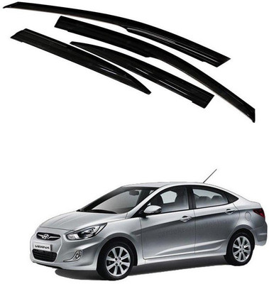 Kunj Autotech For Front, Rear Wind Deflector(Tinted Hyundai Verna)