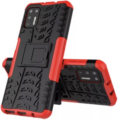 MOBIRUSH Back Cover for Moto G9 Plus(Red, Rugged Armor, Pack of: 1)