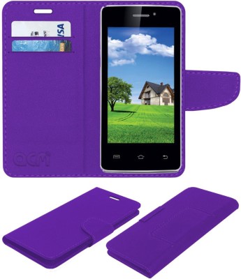 ACM Flip Cover for iBall Andi 4P Class X(Purple, Cases with Holder, Pack of: 1)