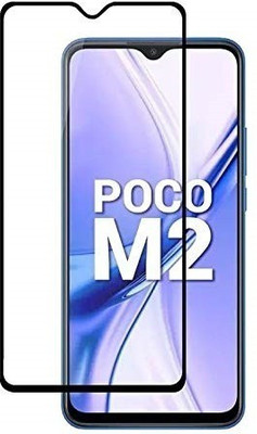 VDAT Edge To Edge Tempered Glass for POCO M2(Pack of 1)