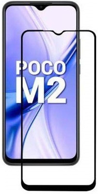 AKSHUD Edge To Edge Tempered Glass for POCO M2(Pack of 1)