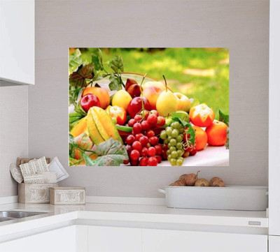 KAAF 90 cm Kitchen(60cmx90cm)Oil Proof Decal Heat-Resistant Waterproof Stickers Self Adhesive Sticker(Pack of 2)