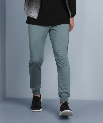 Adrenex Solid Men Grey Track Pants