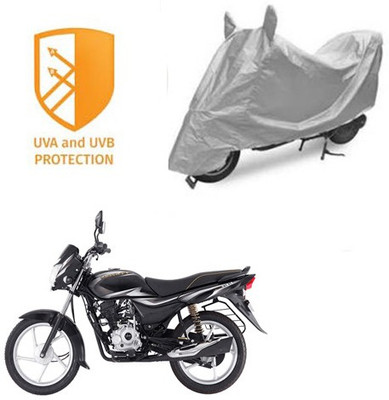 SANJU Waterproof Two Wheeler Cover for Bajaj(Platina 100 DTS-i, Silver)