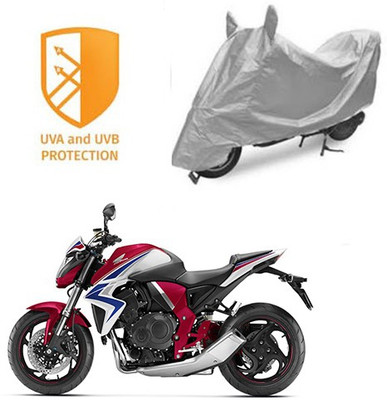SANJU Waterproof Two Wheeler Cover for Honda(CB 1000R, Silver)