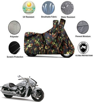 JVG Waterproof Two Wheeler Cover for Suzuki(Intruder M1800R, Multicolor)