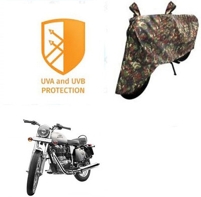 SANJU Waterproof Two Wheeler Cover for Royal Enfield(Bullet 350, Multicolor)