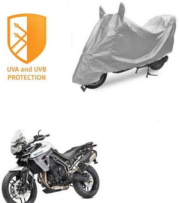 SANJU Waterproof Two Wheeler Cover for Triumph(Tiger 800 XR, Silver)