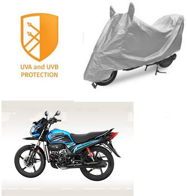 SANJU Waterproof Two Wheeler Cover for Honda(Passion Pro TR, Silver)