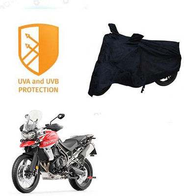 SANJU Waterproof Two Wheeler Cover for Triumph(Tiger 800 XCA, Black)