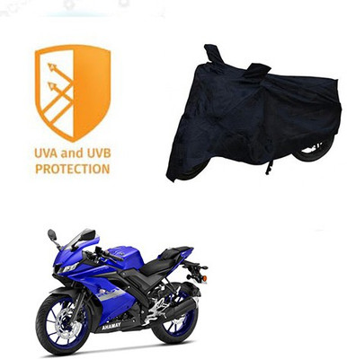 Mdstar Waterproof Two Wheeler Cover for Yamaha(R15 V3, Black)