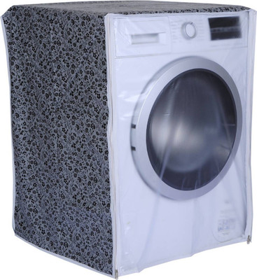 DALUCI Front Loading Washing Machine  Cover(Width: 63 cm, Black, Grey)