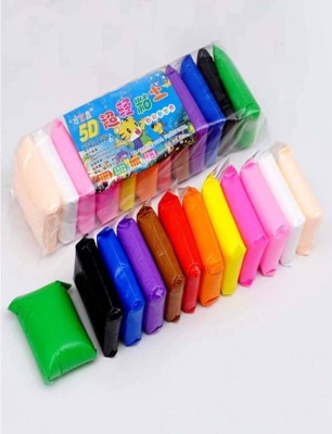 UNIQUE WORLD Bouncing Clay Slime Putty Ultra Soft Set of 12 Multicolor Clay U5