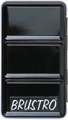 BRuSTRO Empty Watercolour 12 Half Pan Metal Box (Pans Included)