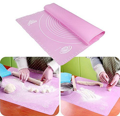 OVIOL Rectangular Pack of 1 Table Placemat(Pink, Silicone)
