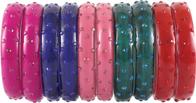 Zulka Get Your Traditions Glass Zircon Kada(Pack of 10)