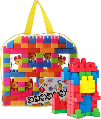 BOZICA Interlocking Building Blocks Creative Learning Educational Toy For Kids Large Size Puzzle Assembling Shape Building Unbreakable Toy Set(Multicolor)