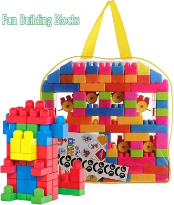 BOZICA 100 PCS Baby Toys Building Blocks Set For Children Plastic Assembly Model Big Bricks DIY Learning Educational Toys(Multicolor)