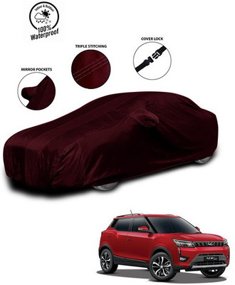 ANTHUB Car Cover For Mahindra XUV 300 (With Mirror Pockets)(Red)