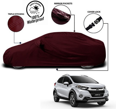 ANTHUB Car Cover For Honda WRV (With Mirror Pockets)(Red)