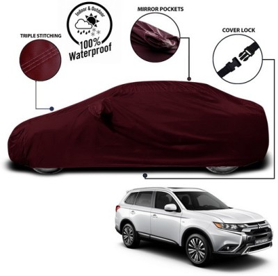 ANTHUB Car Cover For Mitsubishi Outlander (With Mirror Pockets)(Red)