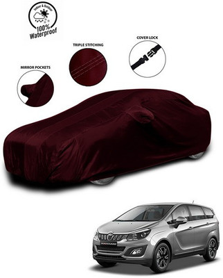 ANTHUB Car Cover For Mahindra Marazzo (With Mirror Pockets)(Red)