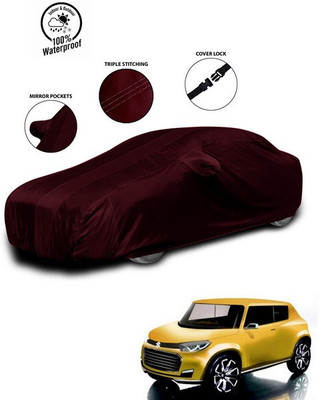ANTHUB Car Cover For Maruti Suzuki Future-S (With Mirror Pockets)(Red)