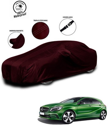 ANTHUB Car Cover For Mercedes Benz A-Class Sedan (With Mirror Pockets)(Red)