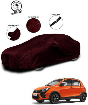 ANTHUB Car Cover For Maruti Suzuki Celerio X (With Mirror Pockets)(Red)