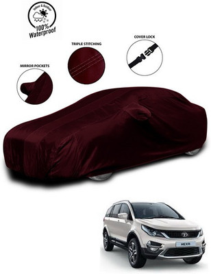 ANTHUB Car Cover For Tata Hexa (With Mirror Pockets)(Red)